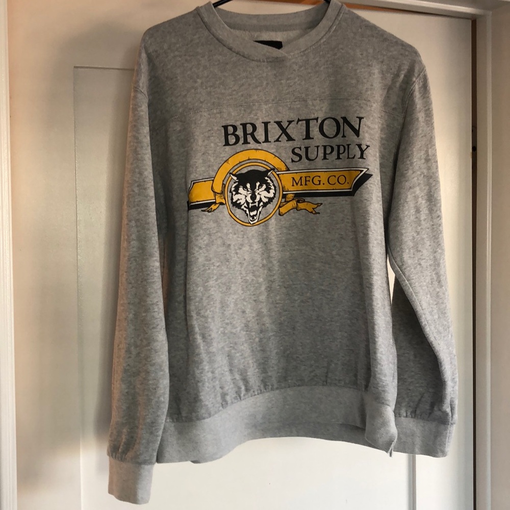 Brixton grey sweatshirt Medium